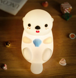 LumiPuffs® Ollie the Otter – Silicone Night Lamp