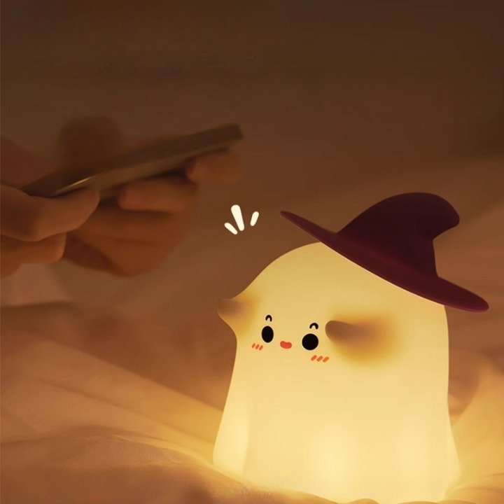 LumiPuffs® BooBoo the Ghost – Silicone Night Lamp