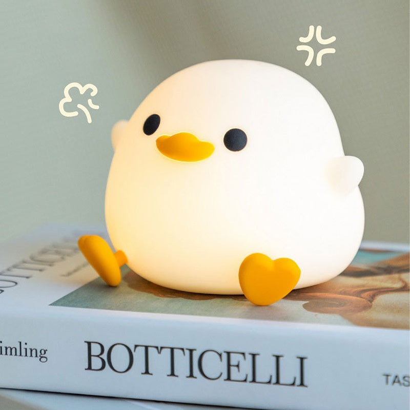 LumiPuffs® Puffie the Duck – Silicone Night Lamp