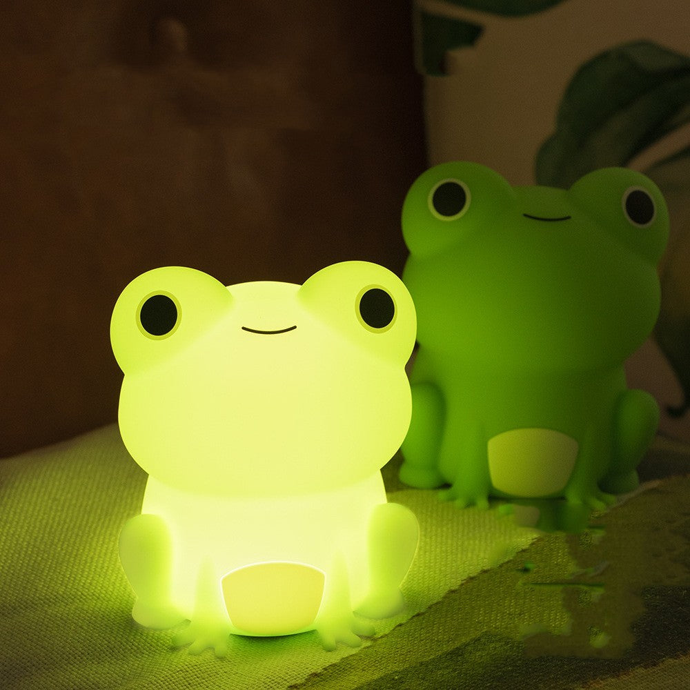 LumiPuffs® Hops – Cozy Frog Silicone Night Lamp
