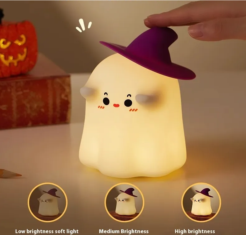 LumiPuffs® BooBoo the Ghost – Silicone Night Lamp