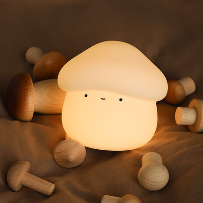 LumiPuffs® Shroomie the Mushroom – Silicone Night Lamp