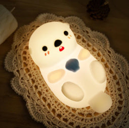 LumiPuffs® Ollie the Otter – Silicone Night Lamp