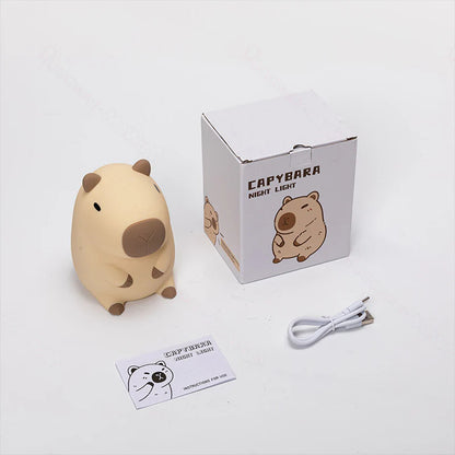LumiPuffs® Kapi the Capybara – Silicone Night Lamp
